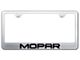 MOPAR Laser Etched License Plate Frame (Universal; Some Adaptation May Be Required)