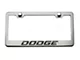 License Plate Frame with Dodge Logo (Universal; Some Adaptation May Be Required)