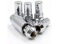 Locks with Key for Chrome Acorn Lug Nuts; 14mm x 1.5 (06-23 Charger)