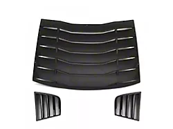LV Rear and Quarter Window Louvers; Matte Black (11-23 Charger)