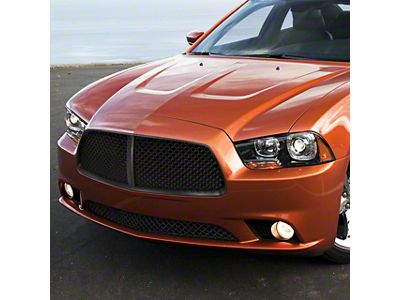 Mesh Lower Grille; Black (11-14 Charger)