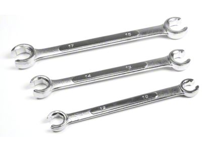 Metric Flare Nut Wrench Set; 3-Piece Set