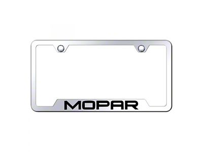 MOPAR License Plate Frame; Chrome (Universal; Some Adaptation May Be Required)