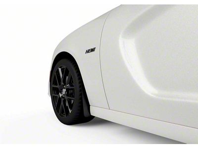 Mud Flaps; Front and Rear; Matte Black Vinyl (15-23 Charger, Excluding Widebody)