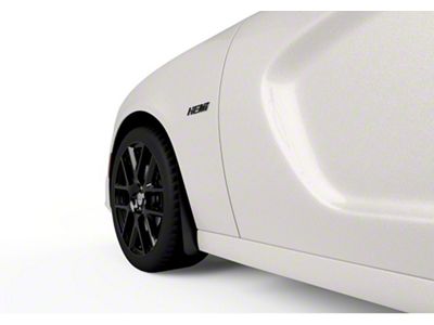 Mud Flaps; Front and Rear; Satin Black Vinyl (15-23 Charger, Excluding Widebody)