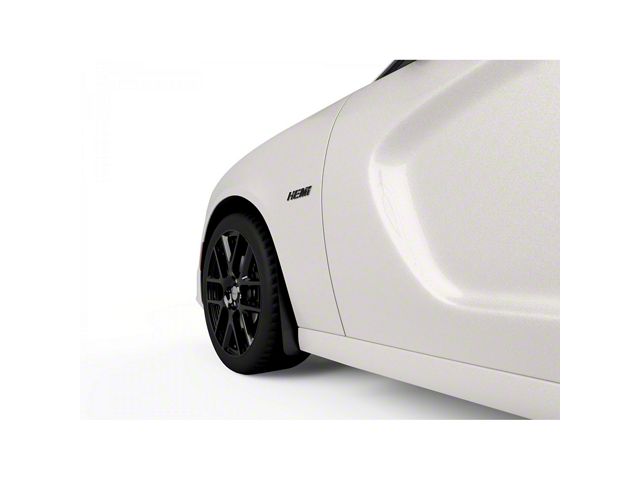 Mud Flaps; Front; Dry Carbon Fiber Vinyl (15-23 Charger, Excluding Widebody)