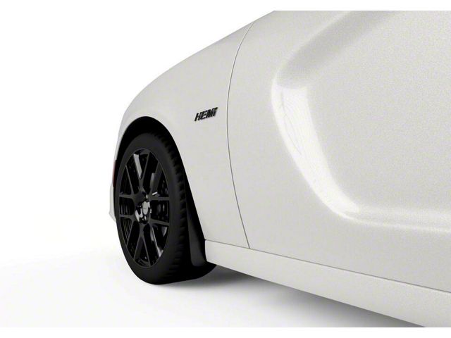 Mud Flaps; Front and Rear; Carbon Flash Metallic Vinyl (15-23 Charger, Excluding Widebody)