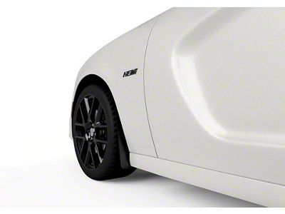 Mud Flaps; Front and Rear; Carbon Flash Metallic Vinyl (15-23 Charger, Excluding Widebody)