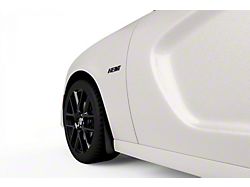 Mud Flaps; Front and Rear; Gloss Black Vinyl (15-23 Charger, Excluding Widebody)