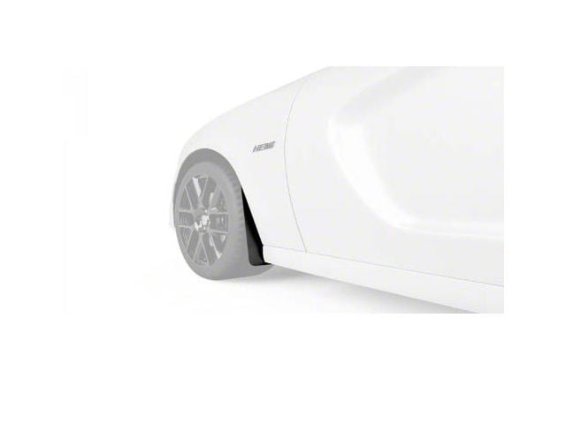 Mud Flaps; Front; Satin Black Ice Vinyl (15-23 Charger, Excluding Widebody)