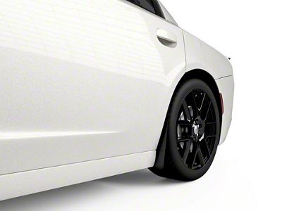 Mud Flaps; Rear; Carbon Flash Metallic Vinyl (15-23 Charger, Excluding Widebody)