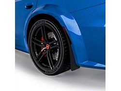 Mud Flaps; Rear; Dry Carbon Fiber Vinyl (20-23 Charger Widebody)