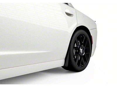 Mud Flaps; Rear; Matte Black Vinyl (15-23 Charger, Excluding Widebody)