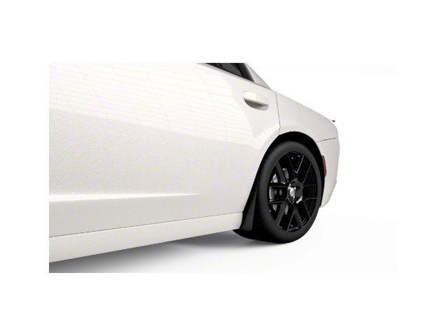 Mud Flaps; Rear; Satin Black Ice Vinyl (15-23 Charger, Excluding Widebody)
