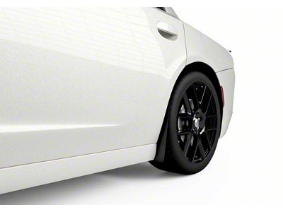 Mud Flaps; Rear; Satin Black Vinyl (15-23 Charger, Excluding Widebody)