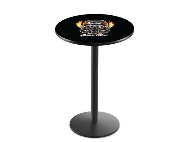 Charger NHRA Mask Pub Table; 42-Inch with 36-Inch Diameter Top; Black ...