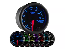 Nitrous Pressure Gauge; Black 7 Color (Universal; Some Adaptation May Be Required)