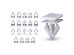 Nylon Rocker Panel Molding Clips; 20-Piece (11-19 Charger)