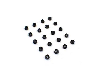 OE Bulge Black Acorn Lug Nut Kit; 3/4-Inch; Set of 20 (06-23 Charger)
