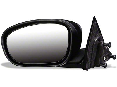 OE Style Powered Heated Side Mirror; Black; Driver Side (06-10 Charger)