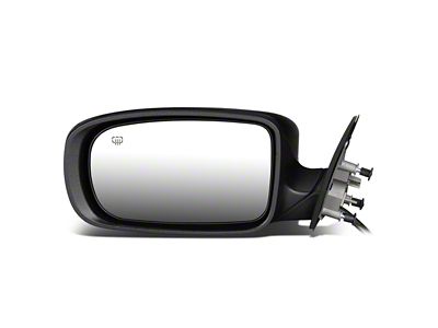 OE Style Powered Heated Side Mirror; Black; Driver Side (11-14 Charger)