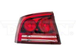 OE Style Tail Light; Chrome Housing; Red/Clear Lens; Driver Side (06-08 Charger)