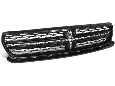 OE Style Wire Mesh Upper Replacement Grille; Matte Black (15-23 Charger w/o Factory Hood Scoop)