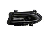 OEM Style Headlight; Black Housing; Clear Lens; Driver Side (15-18 Charger w/ Factory Halogen Headlights)
