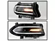 OEM Style Headlight with LED DRL; Driver Side; Black Housing; Clear Lens (15-19 Charger w/ Factory Halogen Headlights)