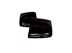OEM Style Tail Lights; Chrome Housing; Red Smoked Lens (06-08 Charger)