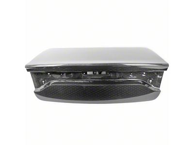 OEM Style Trunk Lid; Gloss Honeycomb Weave Carbon Fiber (15-23 Charger)