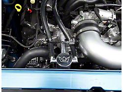 Oil Catch Can with Front Mount; Satin / Uncoated (06-23 5.7L HEMI Charger)