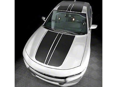 Upper Side Door Stripes Decal Graphic Vinyl Compatible With Dodge Charger 2006 2010