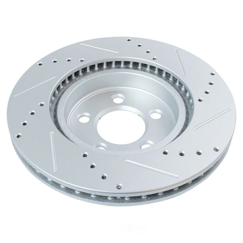 Ceramic Brake Pad & Performance Drilled Slotted Rotor Front & Rear Kit