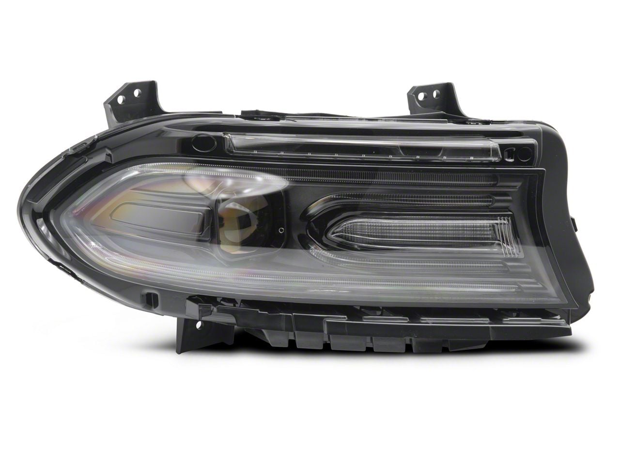 Charger Performance Headlights; Black Housing; Clear Lens (15-23 Charger) -  Free Shipping