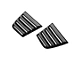 Performance Track Style Quarter Window Louvers; Matte Black (15-23 Charger)