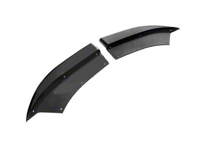 Performance Track Style Rear Apron Lip Splitter; Matte Black (15-23 Charger)