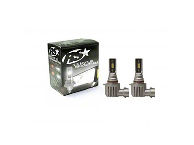 PNP Series Super LUX LED Headlight Bulbs; High Beam; 9005 (06-14 Charger)