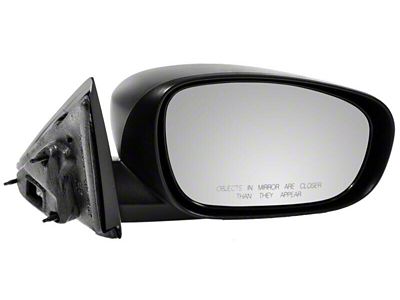 Powered Heated Non-Folding Mirror; Textured Black; Passenger Side (06-10 Charger)