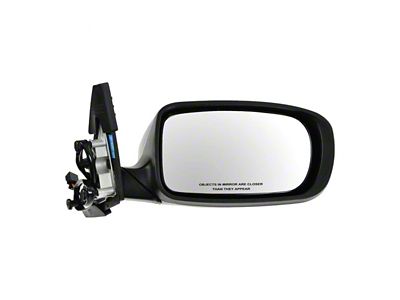 Powered Manual Folding Mirror; Paint to Match Black; Passenger Side (11-14 Charger)