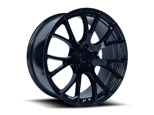 PR161 Gloss Black Wheel; 22x9.5 (11-23 RWD Charger)