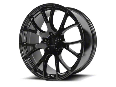 PR161 Gloss Black Wheel; Rear Only; 20x10.5; 25mm Offset (11-23 RWD Charger)