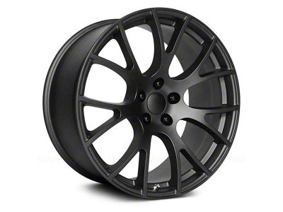 PR161 Matte Black Wheel; 22x9.5 (11-23 RWD Charger)