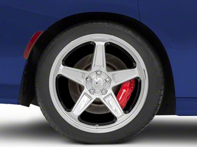 PR186 Chrome Wheel; Rear Only; 20x10.5; 25mm Offset (11-23 RWD Charger)