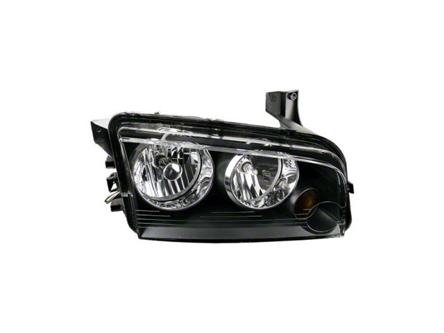 Headlights Depot Projector Halogen Headlight; Passenger Side (06-10 Charger)