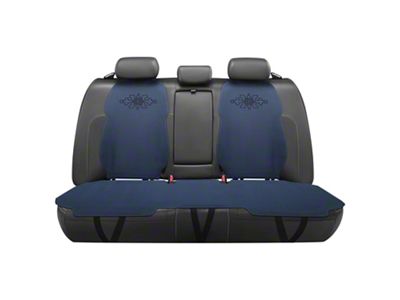 Protex Plus Series Front and Rear Seat Covers; Navy Blue/Black (Universal; Some Adaptation May Be Required)