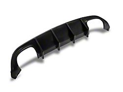 QUAD Style Rear Diffuser; Matte Black (15-23 Charger SRT, Excluding Widebody)