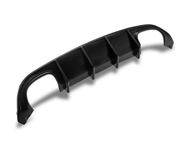 QUAD Style Rear Diffuser; Matte Black (15-23 Charger SRT, Excluding Widebody)