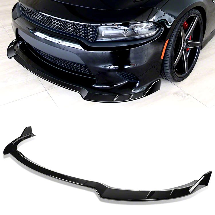 thumbnail image 2 of Speed Daddy Front Bumper Lip Splitter – RA Style For Dodge Charger 2011-2014, Matte Black ABS 2 of 5