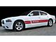Rally Sport Mid-Body Side Stripes; Gloss Black (15-18 Charger)